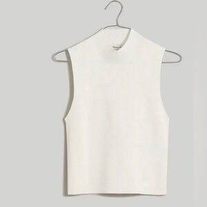 Madewell The Signature Knit Mockneck
sweater Tank antique cream medium